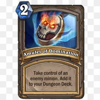 Amulet Of Domination Card - Hearthstone Lich King Cards Clipart