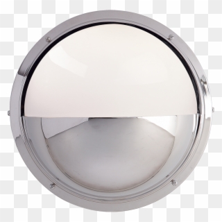 Pelham Moon Light In Chrome With White Glass - Sconce Clipart