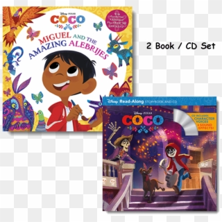 2 Book/cd Collection - Coco Read Along Storybook And Cd Clipart