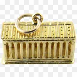 Vintage 18 Karat Yellow Gold Parthenon Charm- The Parthenon - Handbag Clipart