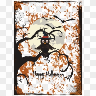 Halloween Background Images - Desenhos De Corujas Com Morcegos Clipart