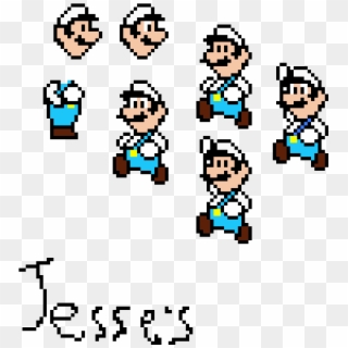 Jesse's Custom Ice Luigi Sprites Clipart