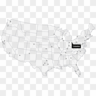 Acbj Usa Map-columbus - Map Clipart