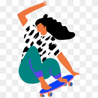 N - Longboarding Clipart