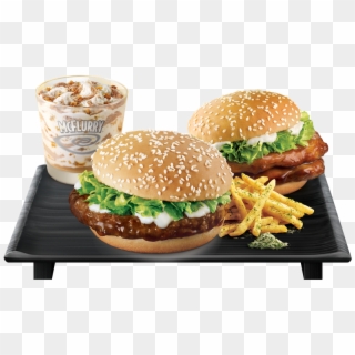 Mcdonald's Beef And Chicken Samurai Burgers, Seaweed - Chicken Samurai Burger Mcdonalds Clipart