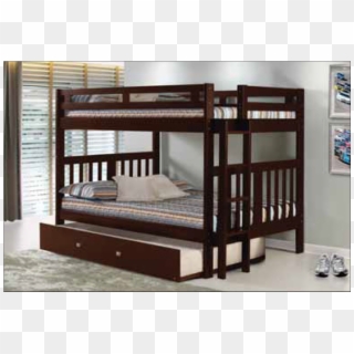 Donco Cappuccino Full Over Full Mission Bunk Bed With - Bunk Bed Clipart
