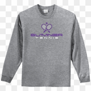 Sumner Tennis Long Sleeve Cotton T Shirt - T-shirt Clipart
