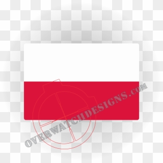 Poland Flag Sticker Printed - Circle Clipart
