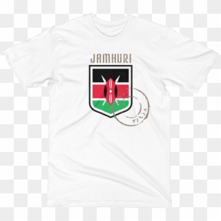 Kenya Badge Of Honor Flag White Tshirt - Emblem Clipart
