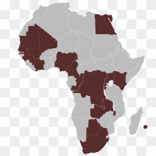 Nigeria Cameron Uganda Ivory Coast Mali Malawi Senegal - Egypt In Africa Map Png Clipart