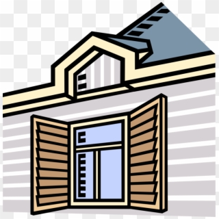 Jpg Download With Shutters Image Illustration Of Building Clipart