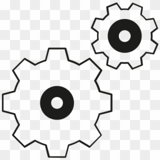 Gears Rubber Stamp - Settings Icon For Website Clipart