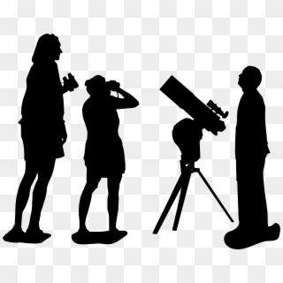 Astronomer Png - Astronomy Silhouette Clipart