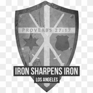 Logo Design Concept Iron Sharpens Iron - Iron Sharpens Iron Design Clipart