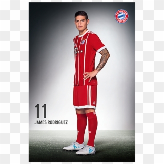 Derzeit Spielt Er Beim Fc Bayern München - James Rodriguez Bayern Poster Clipart