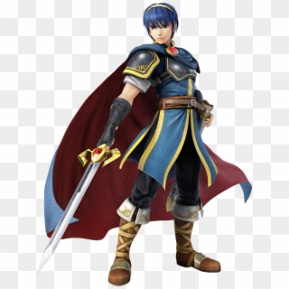 Game Character Drawing - Super Smash Bros Wii U Marth Clipart