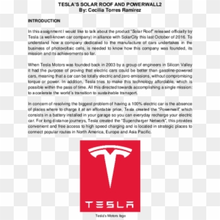 Pdf - Tesla Motors Clipart