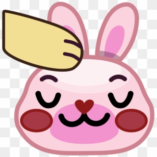 Head Pat Pink Bunny Clipart