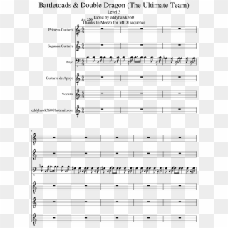 Battletoads & Double Dragon - Canon In D Bb Trumpet Clipart