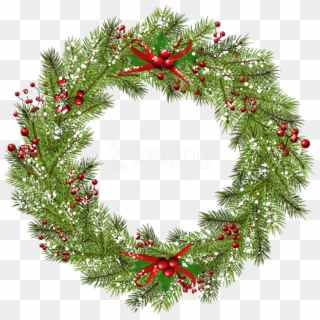 Christmas Wreath Png Transparent Background - Christmas Wreath Png Transparent Clipart