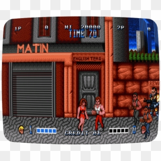See The Game Appear On The Megadrive, Already “retro” - Double Dragon Mega Drive Clipart