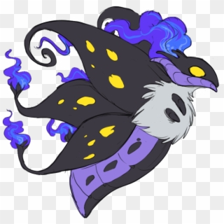 Pokémon Go Purple Vertebrate Violet Art - Volcarona And Chandelure Fusion Clipart