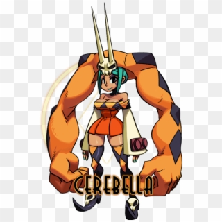 Skullgirls Is A Game Where A Lady Has Buff Hair Arms, - Skullgirls Characters Clipart