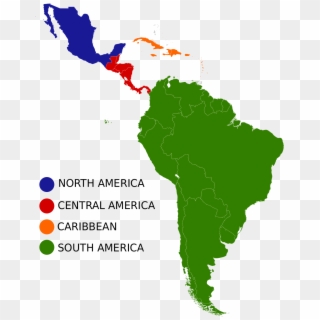 Caribbean Region Map Showing Us And Cuba Latin America - Latin American Regions Clipart