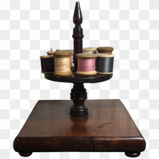 English Wooden Thread Spool Holder C - End Table Clipart
