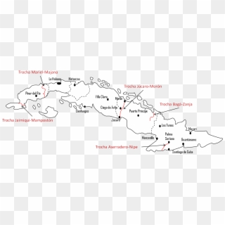 Las Trochas Militares - Map Clipart