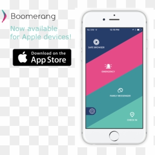 Boomerang Available For Apple Devices - Available On The App Store Clipart