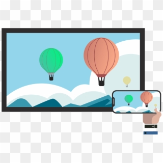 Mirror Your Screen - Hot Air Balloon Clipart