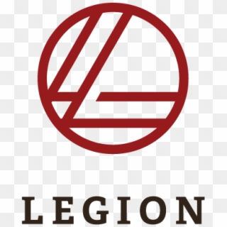 Legion Primary Logo Crimson-charcoal On Transparent - Legion Logistics Clipart