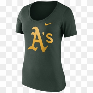 Nike Logo Scoop Women's T-shirt Size - Oakland A's Clipart