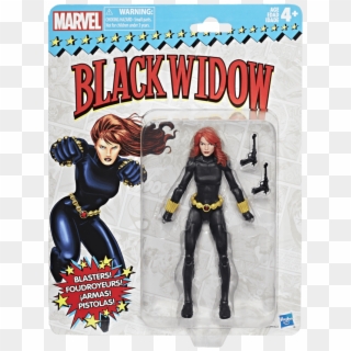 Marvel Vintage Legends Series 6 Inch Black Widow - Marvel Legends Vintage Black Widow Clipart