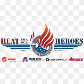Ables Heat For Our Heroes Logo - Trane Clipart