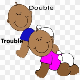 Double Trouble Svg Clip Arts 600 X 585 Px - Double Trouble Clip Art - Png Download