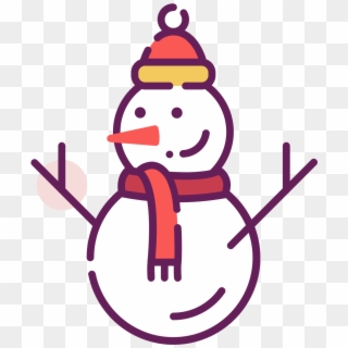 Vector Snowman Scarf - Christmas Designs Clip Art - Png Download