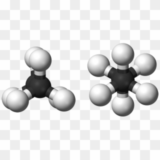 Ethane Rotamers 3d Balls - Conformazione Sfalsata Ed Eclissata Clipart