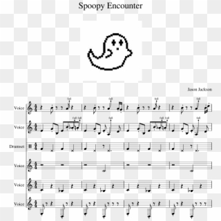 Spoopy Encounter Sheet Music Composed By Jason Jackson - Sheet Music Clipart