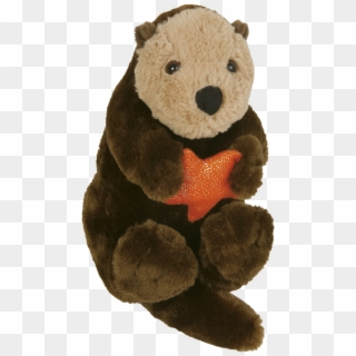 Small Plush Sea Otter And Magazine Super Seller Patch, - Teddy Bear Clipart