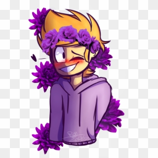 Pin By Raven's Spoopy~ On Eddsworld - Tom With Flower Crown Clipart