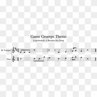 Game Grumps Theme Sheet Music 1 Of 1 Pages - Game Grumps Piano Notes Clipart
