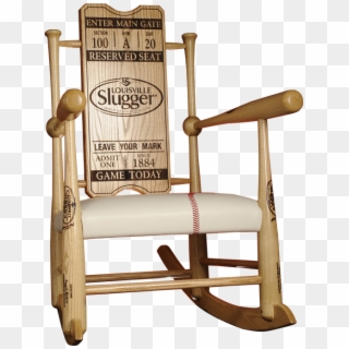 Original Custom Made Genuine Baseball Bat Rocking Chairs - Louisville Slugger Rocking Chair Clipart