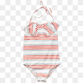 Oeuf Nyc Halter Bathing Suit Stripes - Bikini Clipart