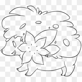 Shaymin Lineart [free For Use Please Read - Line Art Clipart