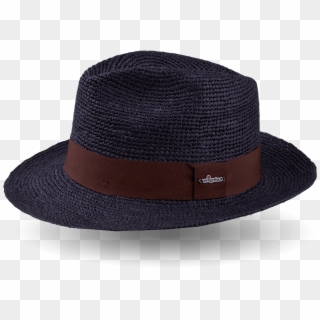 Wigéns Handwoven Fedora Panama Hat Brown Ribbon Large Clipart