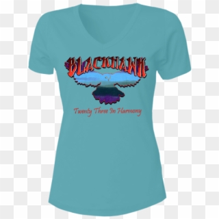 Blackhawk Ladies Light Blue V Neck Shirt - Whale Shark Clipart