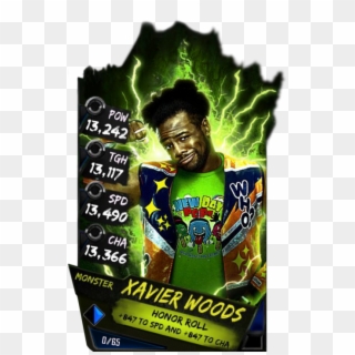 Xavierwoods S4 17 Monster - Wwe Supercard Monster Cards Clipart