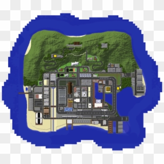 Map Of Pinewood City - Rejected Clipart